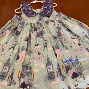Lottie Mae Sleeveless Peter Pan Print dress
